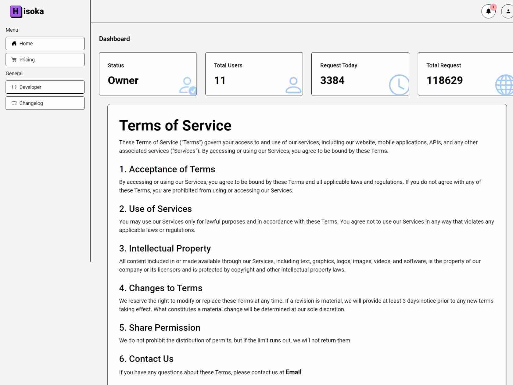 Hisoka APIs